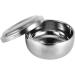 Natudeco Men's Wet Shave Soap Shell | Silver Metal Shaving Shell with Lid | Perfect for Soap Cream & Foam Shaving - Buy Online on SooperMarket.com