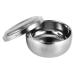 Premium Shaving Soap Peel for Men Wet Shaving Cup with Silver Metal Shell Lid & Anti-Skid Base - Buy Online on SooperMarket.com