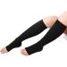 Ruilogod 1 Pair Size M Black Warm Elastic Calf Compression Sleeves Lower Leg Shaper Bands Wrap Stockings - Buy Online on SooperMarket.com