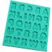STOBOK 2pcs Silicone Molds Butter Cookies Cake Mold Candy Molds Soap Loaf Mold Cakesicles Mold Letter Molds Cupcake Chocolate Mold Baking Tool Fondant Mold Epoxy Decorative Mold Greenx2pcs 12x13cmx2pcs - Buy Online on SooperMarket.com