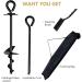 Heavy Duty Dog Tie Out Stake for Outdoor Use Strong Ground Anchor for Large Dogs Up to 150 lbs Perfect for Outdoor Dog Run Yard Camping Gear Beach Accessories Black - Buy Online on SooperMarket.com