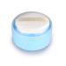 Plastic Powder Puff Empty Portable Container with Strainer and Lint Puff for Home and Travel Blue 1 Pack