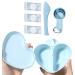 Heart Shaped Facial Mask Mixing Bowl Set with Spatula & Measuring Spoon | DIY Skin Care Tool Kit for Women | Perfect for Home & Beauty Salon Use | Random Color - Buy Online on SooperMarket.com