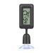 YESAVAY Reptiles Thermometer Hygrometer | Digital Temp & Humidity Meter for Bearded Dragon Tanks - Suction Cup | Mini Black - Buy Online on SooperMarket.com