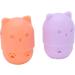 Makeup Sponge Holder Ventilating Cute Makeup Sponge Travel Bag Soft Sanitation for Makeup Accessories (Light Orange Purple) - Buy Online on SooperMarket.com