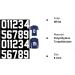 22-Piece Iron On Numbers Set (0-9) 8 Inch - Perfect for Team Uniforms - Football, Basketball, Baseball - Buy Online on SooperMarket.com