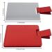 Shatterproof Stainless Steel Compact Mirror for Purses Unbreakable Mirror Travel with PU Leather Case Cover Handheld Camping Shaving Mirror for Women & Men Makeup Gift (Red) - Buy Online on SooperMarket.com