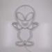 Alien Pink Neon Light | LED Astronaut Wall Art & Party Decoration | Gaming Setup & Christmas Night Light - Buy Online on SooperMarket.com