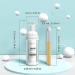 Eyelash Extension Shampoo 120ml & Brush - Gentle Foam Cleanser for Natural Lashes, Paraben & Sulfate Free - Ideal for Salon and Home Use - Buy Online on SooperMarket.com