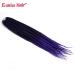 6 Packs Eunice Hair Long Braids Extensions 24 Inch - T1B/Purple Kanecalon for DIY Crochet - 100g/Pack - Buy Online on SooperMarket.com