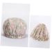 Amosfun Satin Turban Hair Scarves for Women - Grey Dot Shower Cap | Reusable Bathing Hat 27x15cm - Buy Online on SooperMarket.com