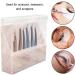 8-Hole Dust-Proof Tweezers Holder Stand for Eyelash Extensions - Pink Acrylic Display Stand Salon Organizer - Buy Online on SooperMarket.com