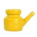 ciyeu 350Ml Ceramic Neti Pot Nose Cleaning Pot Leakproof Spout Pot for Nasal Rinsing Nose Washing Men Women Yellow