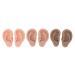 Artificial Ear Model 3 Pairs Soft Human Ear Model Easy Operation 3 Colors for Home