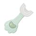 Kids U Shaped Toothbrush Children U Shape Toothbrush | Food Grade Silicone Kids Toothbrushes 360 Degree U Shape Toothbrush for Kids Baby Toddler Nicything Green 1 count (Pack of 1)