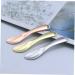 BELLIFFY 5pcs Cosmetic Beauty Spoon Face Cream Applicator Makeup Spatulas Small Eye Cream Zinc Alloy Golden 6.5X1.3X0.3CM Golden - Buy Online on SooperMarket.com