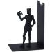 Buy Balvi Hamlet Black Metal Bookend - Unique Design for Stylish Home Organization | International Shipping Available - Buy Online on SooperMarket.com