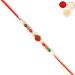 Jaiccha Ghasitaram Rakhi Gifts for Brothers Log Platter of 5 Dryfruits with 2 Rudraksh Rakhis - Buy Online on SooperMarket.com