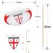 Georgia Flag Rugby Ball Food & Cupcake Picks Toppers Party Decorations (14 Pack) - Buy Online on SooperMarket.com