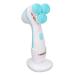 Facial Cleansing Brush Electric Facial Scrubber Silicone Multifunctional USB Rechargeable Deep Cleansing for Daily Life (Blue)