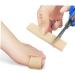 Healeved 2pcs Toe Cushion Tube Set - Toe Pad & Sleeve Protectors for Toes Care in Khaki Foam & Silicone Gel - Buy Online on SooperMarket.com