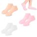 Exin dehcen 3 pairs of moisturizing silicone socks women anti-slip soft moisturizing silicone socks for feet silicone moisture socks spa-gel socks foot care for dry cracked feet