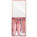 kawehiop 5 Pieces Makeup Brushes Plastic Handle with Mirror Powder Foundation Beauty Make Up Soft Brush Beginner Cosmetics - Buy Online on SooperMarket.com
