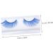 ABOOFAN 2 Pairs Blue Long Eyelashes Halloween Fake Lashes Makeup Long Fake Eyelashes Halloween Artificial Eyelashes Halloween Makeup Eyelashes Cosplay Miss False Eyelashes - Buy Online on SooperMarket.com