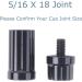 Ergonomic Joint Protectors for Pool Cue, 5/16 X 18 Size - 2 Sets | AB Earth - Buy Online on SooperMarket.com