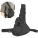 1PC Radio Chest Bag Walkie Talkie Holder Vest Men Waist Front Bag for Camping Hiking Black - Buy Online on SooperMarket.com