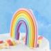 Rainbow Cloud Cake Topper - Colorful Soft Pottery Cupcake Decoration for Boys and Girls Birthday Party - Buy Online on SooperMarket.com