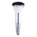 Worparsen Beauty Brush Transparent Handle Faux Crystal Particles Makeup Brush Delicate Long Lifespan White