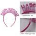 Guqqeuc Happy Birthday Tiara Birthday Crown Birthday Accessories for Women Girls Birthday Party Favours Birthday Headband Hairband Red - Buy Online on SooperMarket.com