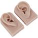 Silicone Ear Model Left and Right Soft Flexible Model Fake Ear Piercing Practice Human Ear Model Silicone Ear for Jewelry Display Acupuncture Teaching (#3) - Buy Online on SooperMarket.com