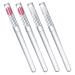 4pcs Silicone Lip Brush with Lid Lip Mask Portable Lip Eyeshadow Makeup Beauty Tools Lipstick Applicator Silicone Lipstick Brush Lip Gloss Lidded Lip Makeup Tools