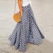 Sanahy Women's Vintage Plaid Maxi Skirt with Pockets - Blue - Buy Online on SooperMarket.com