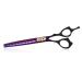 Purple Dragon Professional 7.0/8.0 inch Pet Grooming Hair Cutting Scissor and 6.75/8.0 inch Dog Chunker Shear - Japan 440C Stainless Steel for Pet Groomer or Family DIY Use Chunker scissor