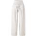 Viyabling Women's Summer Linen Palazzo Beach Pants - Elastic Waist Wide Leg Trousers in White | Medium - Buy Online on SooperMarket.com