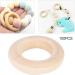 Alomejor 100pcs 25mm Baby Teething Relief Ring | Safe DIY Craft Accessories for Baby Crafts - Buy Online on SooperMarket.com