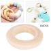 100pcs 25mm NR Wooden Ring Baby Teething Rings - DIY Craft Accessories - Buy Online on SooperMarket.com