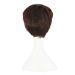 MapofBeauty Short Curly Wig - Dark Brown | Fashion Women's Natural Hairpiece - Buy Online on SooperMarket.com