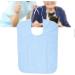 Adult Bib Elderly Waterproof Bib Adult Mealtime Saliva Towel Dining Apron Clothes Protector for Bedridden Inconvenient People(Light Blue M) - Buy Online on SooperMarket.com