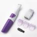 2 in 1 Waterproof Women Hair Trimmer Electronic Washable Hair Trimmer Clipper for Bikini Line Wet and Dry Use Purple - Buy Online on SooperMarket.com