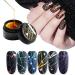 Huhebne 6-Piece Silk Artificial Nail Set - DIY Soaking Design with UV Lacquer Long Lifespan & Elasticity - Buy Online on SooperMarket.com