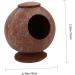 FOMIYES 2pcs Coconut Shell Charcoal Hamster Nest Small The Bed 16X15X15CMx2pcs Brownx2pcs - Buy Online on SooperMarket.com
