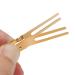 Qearl 100 PCS 1.77 Double Prong Gold Curl Clips | Alligator Clips for Hair Extensions (4.5cm) - Buy Online on SooperMarket.com