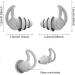 Buy Silicone Ear Plugs for Sleeping - Reusable Hearing Protection for Noise Reduction | 2 Pairs with Aluminum Container - Ideal for Side Sleepers Snoring Travel & Work - Buy Online on SooperMarket.com