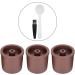 BstXqty 5PCS Coffee Filter Food Plastic Reusable Coffee Capsules Pod Filter Coffee Cups Strainer Suitable for Coffee Accessories Replacement - Buy Online on SooperMarket.com