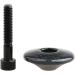 Wanyifa 1 1/8 3K Carbon Fiber Cycling Headset Stem Top Cap - Glossy with Black Finish | Includes M6x35mm Titanium Bolt - Buy Online on SooperMarket.com