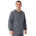 Medline AngelStat Unisex Snap-Front Warm-Up Scrub Jacket Charcoal Size 2XL